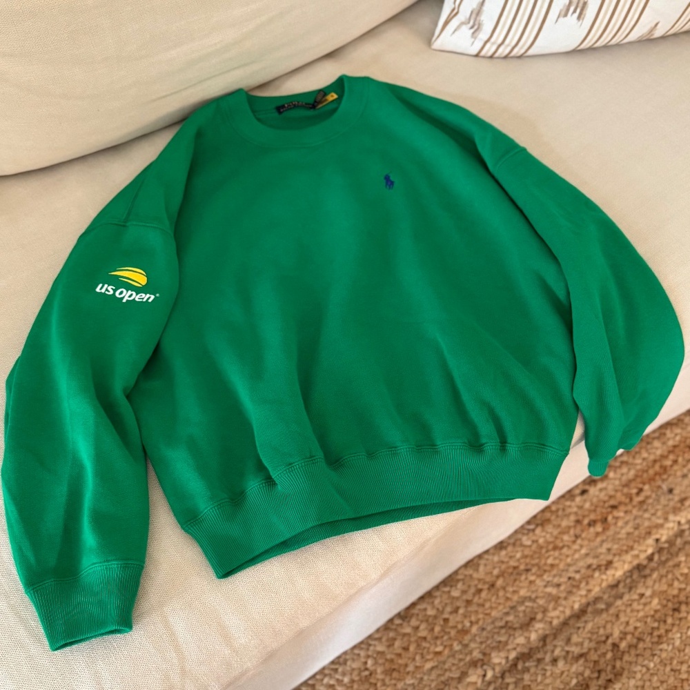 Polo Ralph Lauren US Open Crewneck Sweatshirt Green Small
